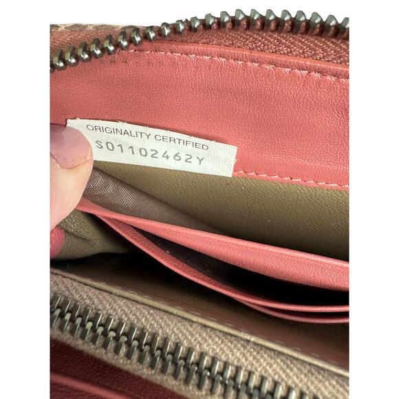 Bottega Veneta Floral Embroidered Intrecciato Leather Zip Around Wallet in Pink - Picture 11 of 16